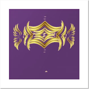 gold Shapes beautyful art Design. Posters and Art